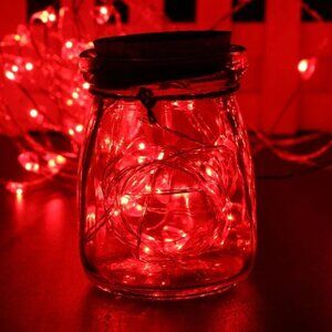 20 LED string Silver Copper Wire Fairy Lights Battery Powered Waterproof 2M USA